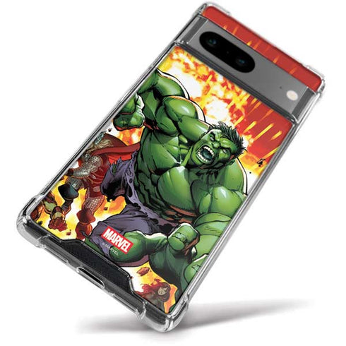 Marvel Avengers Assemble Hulk Google Pixel 8 Clear Case